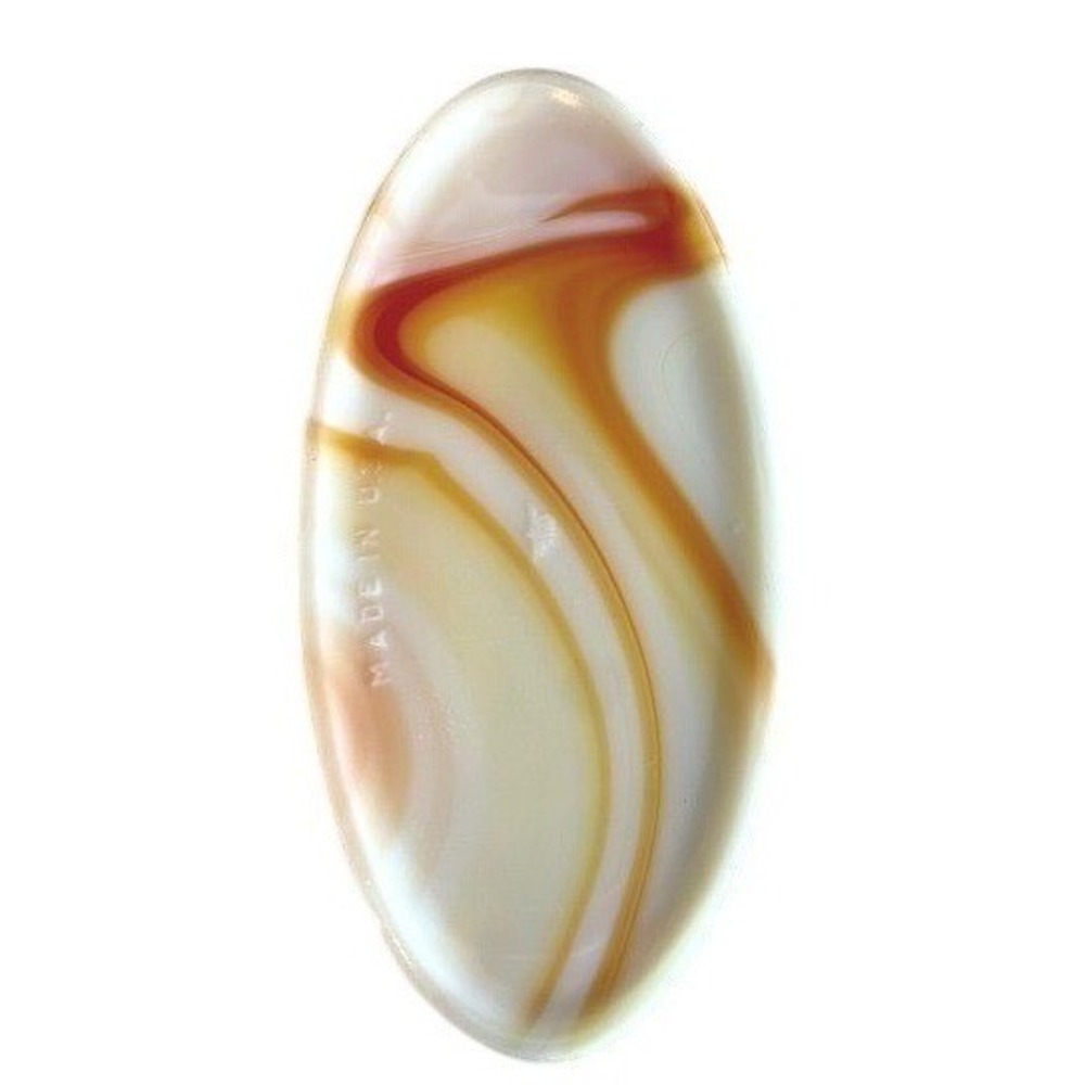 Vintage Akro Agate Marbled Glass Dish With Scalloped Rim. - Picture 6 of 9